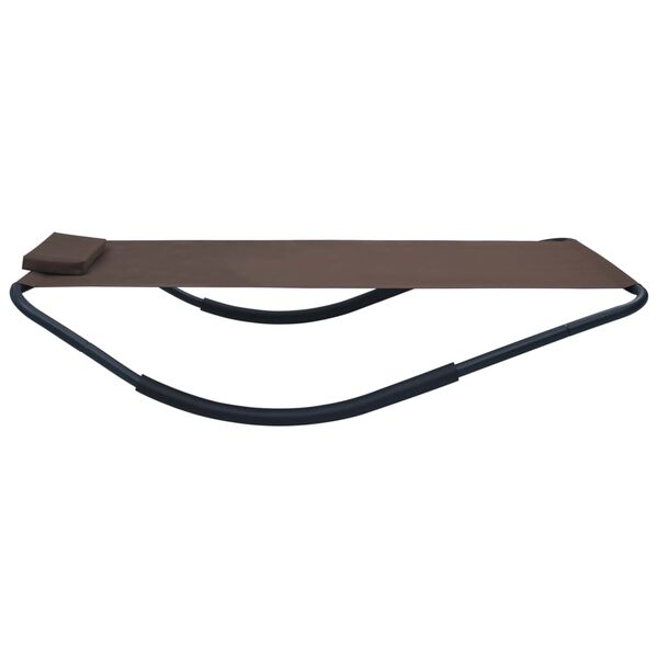 vidaXL Patio Bed Brown 200 x 35.4 " Steel