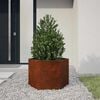 vidaXL Planter Rusty Corten steel Medium Decorative Inlays Planter