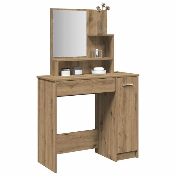 vidaXL Dressing Table Artisan Oak Engineered wood Medium Dressing Table