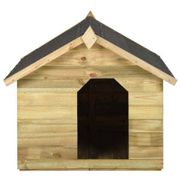 vidaXL Dog House Green Treated Pinewood Large Expandable Dog House