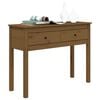vidaXL Console Table Honey Brown Solid pine wood Medium Console Table
