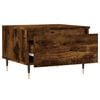 vidaXL Coffee Table Set of 2 Smoked Oak Engineered wood, metal Small