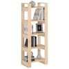 vidaXL Book Cabinet Natural Wood Solid Pine Wood Medium Book Cabinet