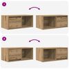 vidaXL TV Cabinet Set of 2 Artisan Oak Engineered wood Compact