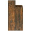 vidaXL Desk Smoked oak Engineered wood Medium Desk Rectangular