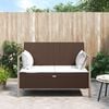 vidaXL Garden Bench Brown, Cream White