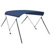 vidaXL 2 Bow Bimini Top Navy Blue 59.1x47.2x43.3"