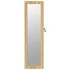 vidaXL Mirror Jewelry Cabinet Wall Mounted 11.8" x 3.3" x 41.7"
