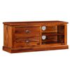 vidaXL TV Stand Natural wood Solid Acacia wood Medium TV Stand