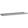 vidaXL Frame Ledge Shelf Set of 2 Grey MDF Medium Wall mounting