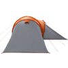 vidaXL Family Tent Dome 6-Person Grey and Orange Waterproof
