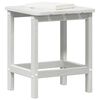vidaXL Adirondack Side Table White 38 x 38 x 46 cm HDPE