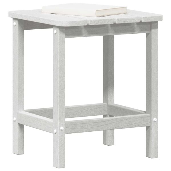 vidaXL Adirondack Side Table White 38 x 38 x 46 cm HDPE