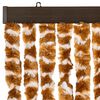 vidaXL Fly Curtain Ochre and White 35.4x78.7" Chenille