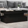 vidaXL Coffee Table Black Engineered wood Medium Coffee Table
