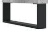 vidaXL Record Cabinet Concrete Grey Engineered Wood, Iron Medium