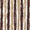 vidaXL Insect Curtain Beige and Light Brown 22.0x78.7" Chenille
