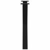 vidaXL Dining Table Leg Set of 2 Black Powder-coated Steel Medium