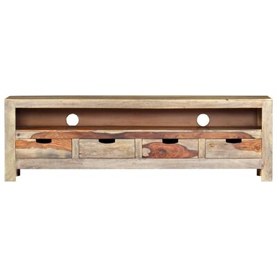 vidaXL TV Stand Solid Wood Sheesham 51.2"x11.8"x15.7"