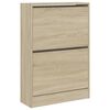 vidaXL Shoe Cabinet Sonoma Oak Engineered Wood Small Shoe Cabinet