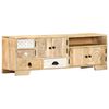 vidaXL TV Cabinet Natural Mango Wood Solid Mango Wood Medium TV Cabinet