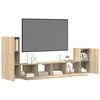 vidaXL TV Cabinet Set Set of 4 Sonoma oak Engineered wood 4 Piece Set