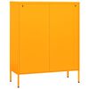 vidaXL Storage Cabinet Mustard Yellow Steel Medium Storage Cabinet