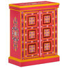 vidaXL Sideboard Multicolor with pink base Solid mango wood