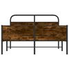vidaXL Bed Frame Sonoma oak Steel Full Durable Bed Frame Rectangular