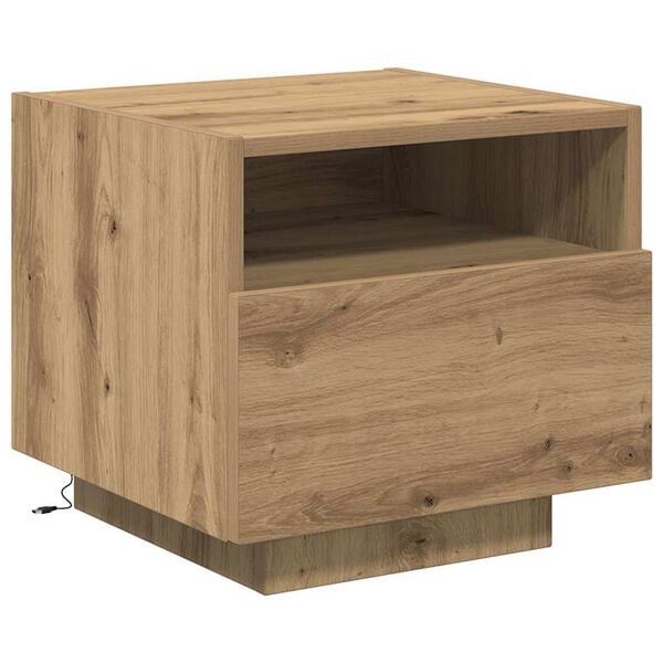 vidaXL Bedside Cabinet Artisan Oak 15.75 x 15.35 x 14.57 in