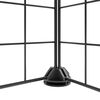 vidaXL Pet Cage Black Powder-coated steel Small Expandable Pet Cage