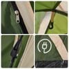 vidaXL Camping Tent Dome 5-Person Green Quick Release