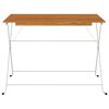 vidaXL Folding Bistro Table Brown, Black Solid acacia wood, Steel Medium