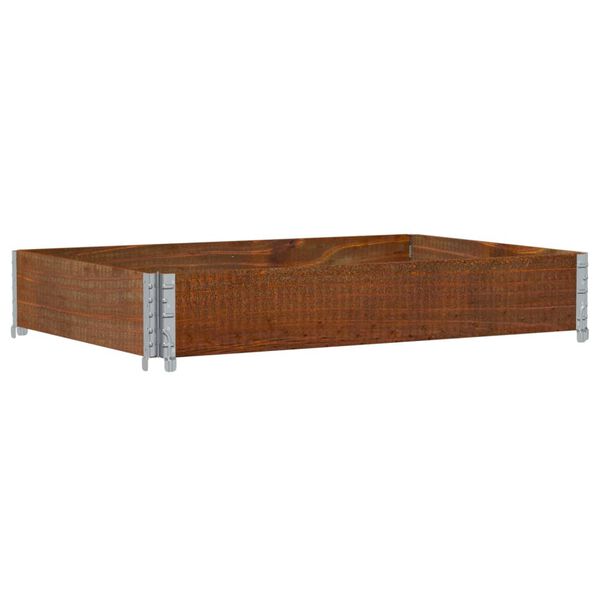 vidaXL Pallet Collar Brown 47.2x31.5" Solid Wood Pine