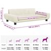 vidaXL Dog Bed Cream 100x54 x 13.0 " Velvet