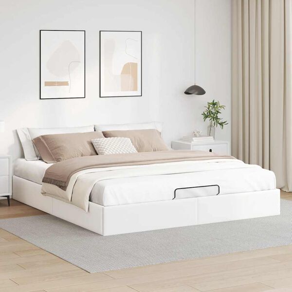 vidaXL Ottoman Bed Frame Ottoman Bed Rectangular Modern