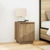 vidaXL Bedside Cabinet Set of 2 Artisan Oak Engineered wood Medium