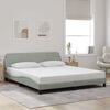 vidaXL Bed Frame Light Grey