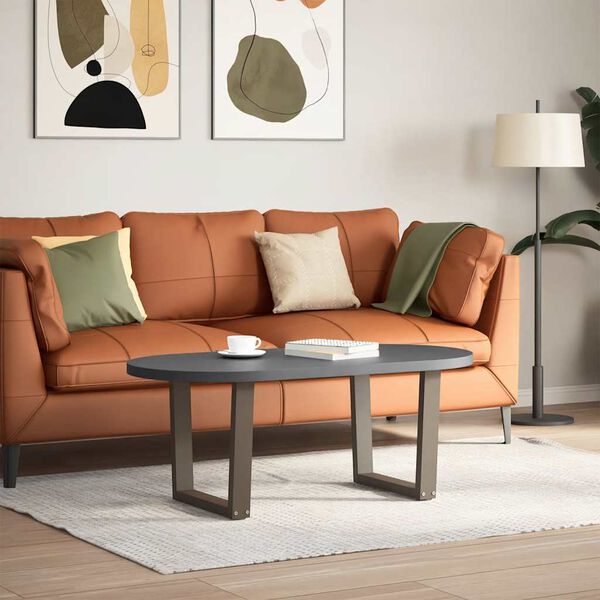 vidaXL Dining Table Leg Natural steel Powder-Coated Steel 19.7 x