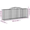 vidaXL Gabion Basket Set of 25 Silver Galvanized Iron Extra Large