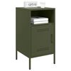 vidaXL Bedside Cabinet Olive Green Cold-rolled steel Small