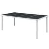 vidaXL Outdoor Dining Table Black and grey