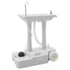 vidaXL Camping Handwash Stand with Wheels Grey