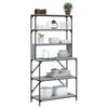 vidaXL Baker's Rack 6-Tier Grey Sonoma 35.4x15.7x70.9" Engineered Wood