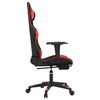 vidaXL Gaming Chair Black and Red