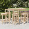 vidaXL Garden Bar Set Natural wood Solid pine wood Standard Minimalistic