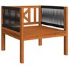 vidaXL Garden Lounge Set Cream Solid Acacia Wood Medium Durable