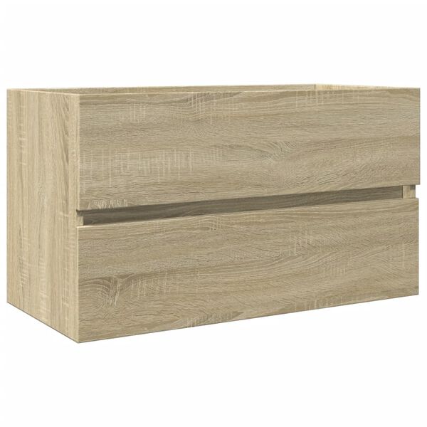 vidaXL Sink Cabinet Sonoma Oak Engineered Wood Medium Sink Cabinet