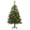 vidaXL Artificial Hinged Christmas Tree Green PVC, PE, Metal Medium