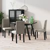 vidaXL Dining Chairs 4 pcs Light Gray Velvet